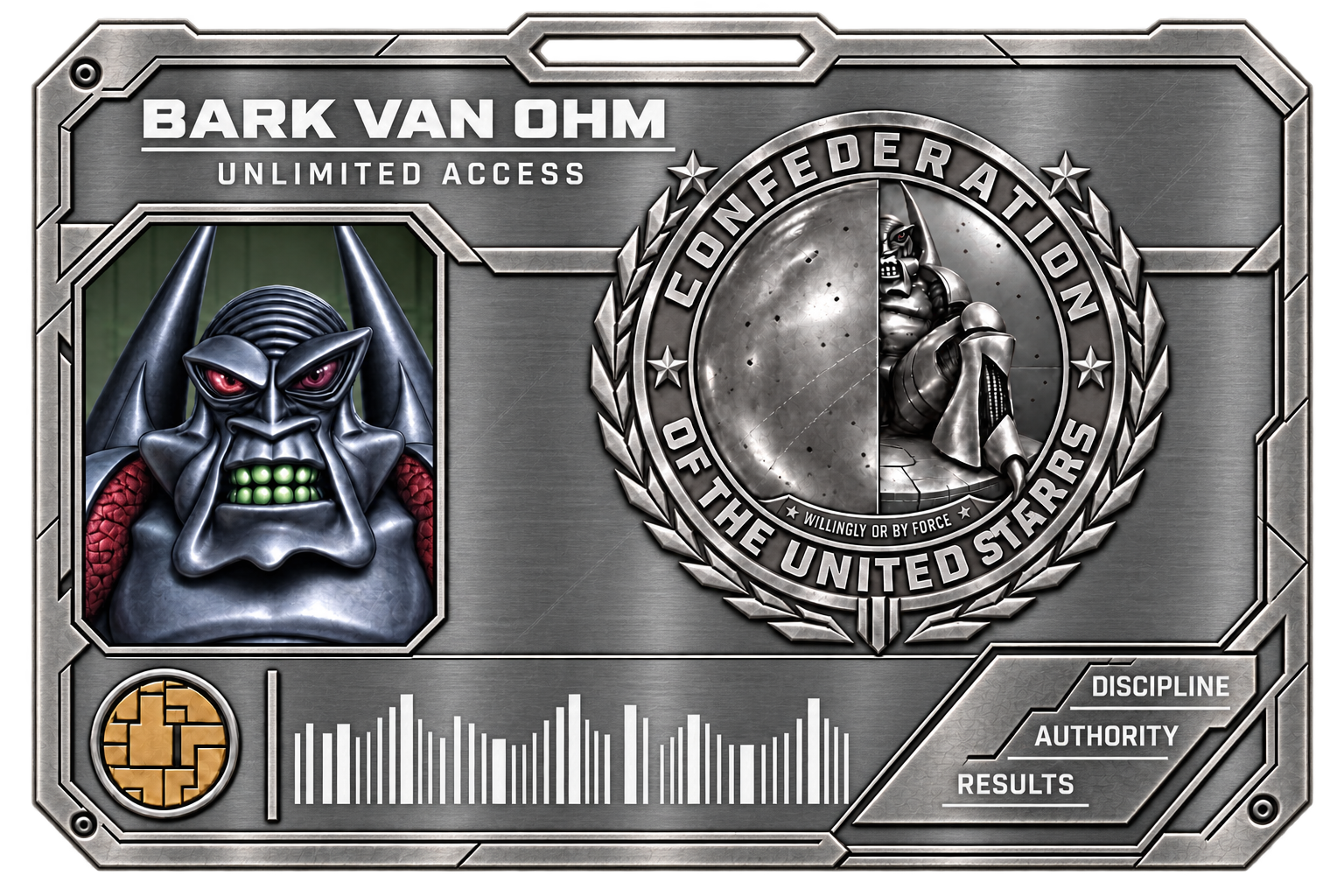 English access card — Bark Van Ohm