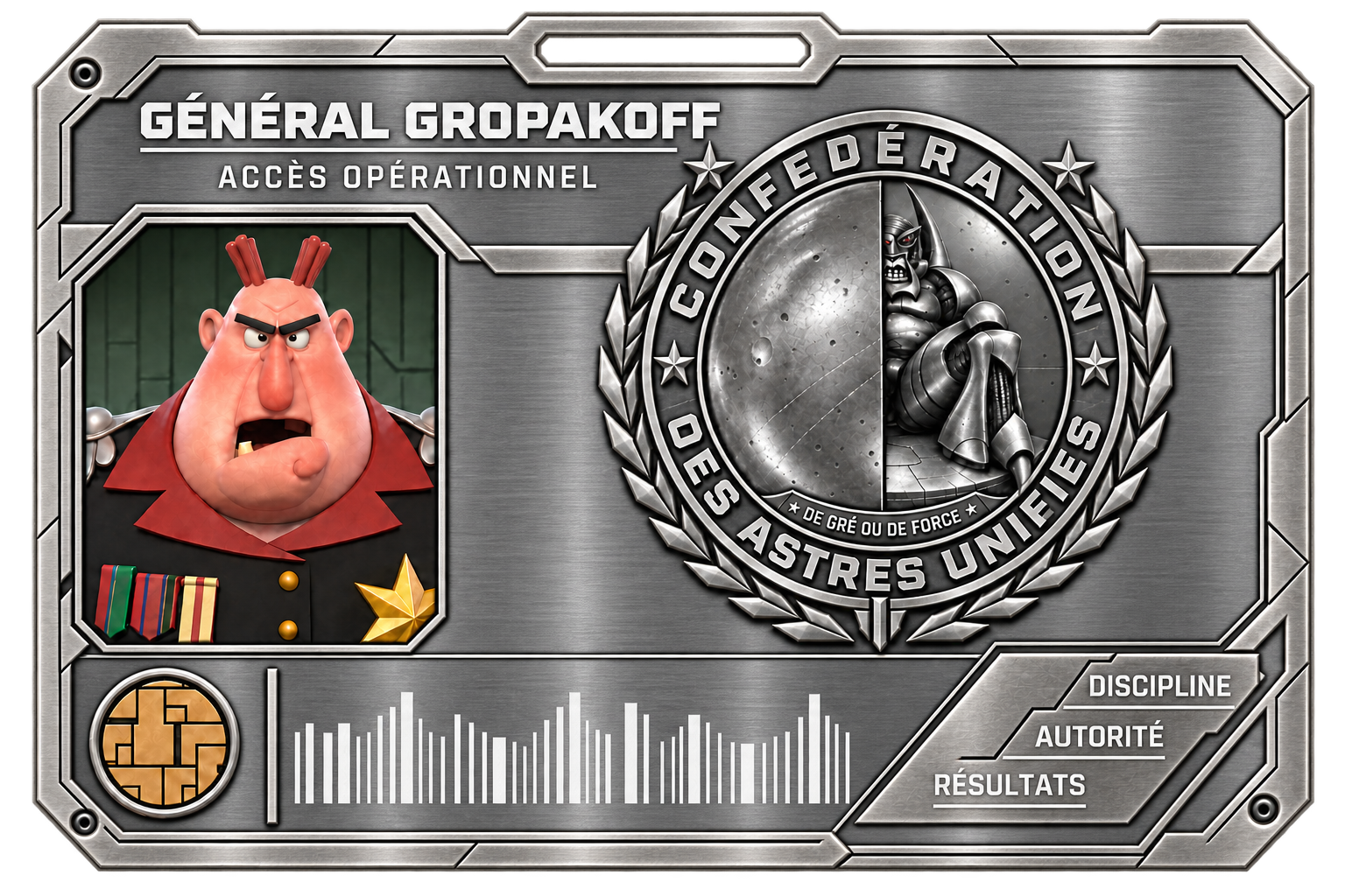 Carte d’accès française — Général Gropakoff