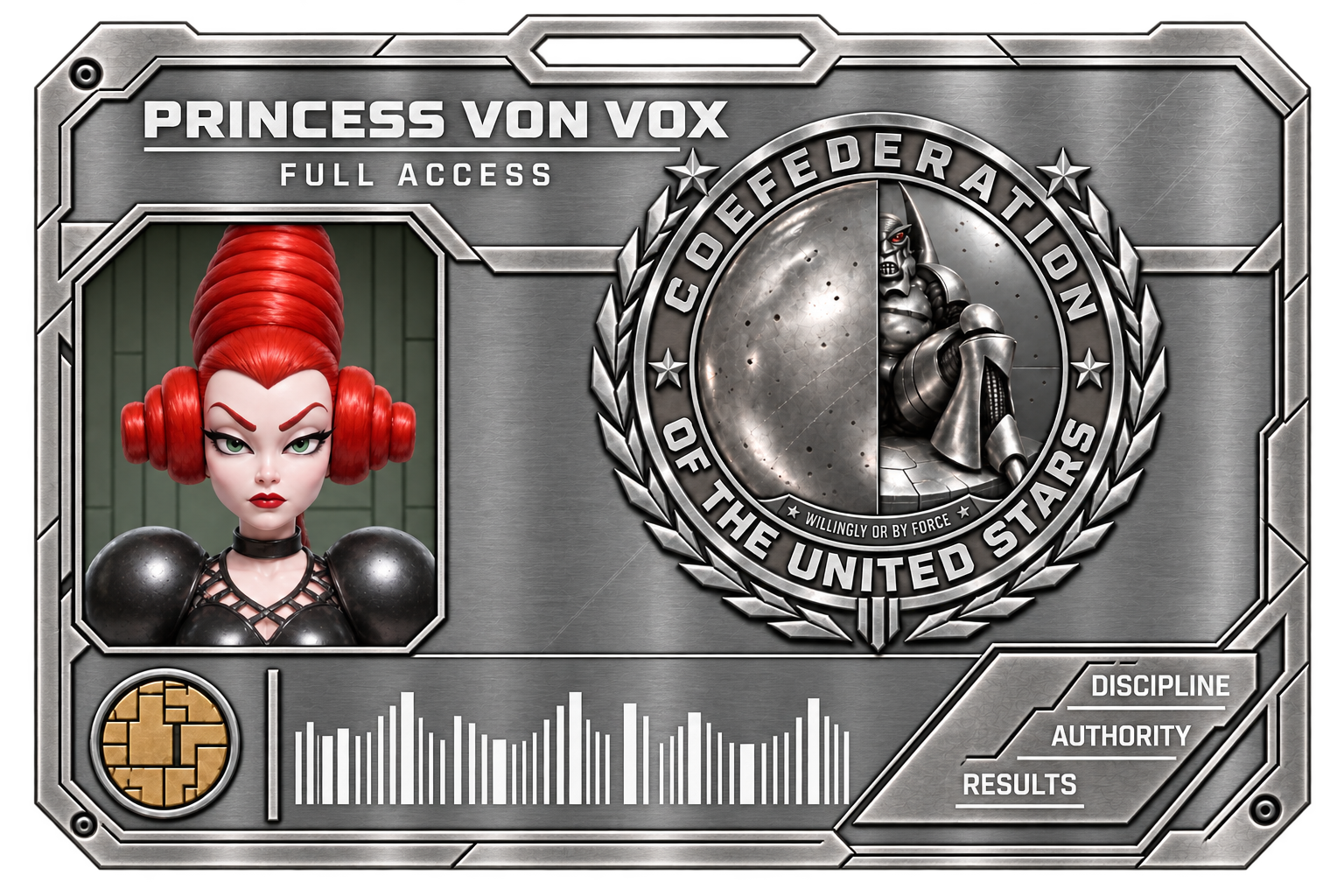 English access card — Princess von Vox