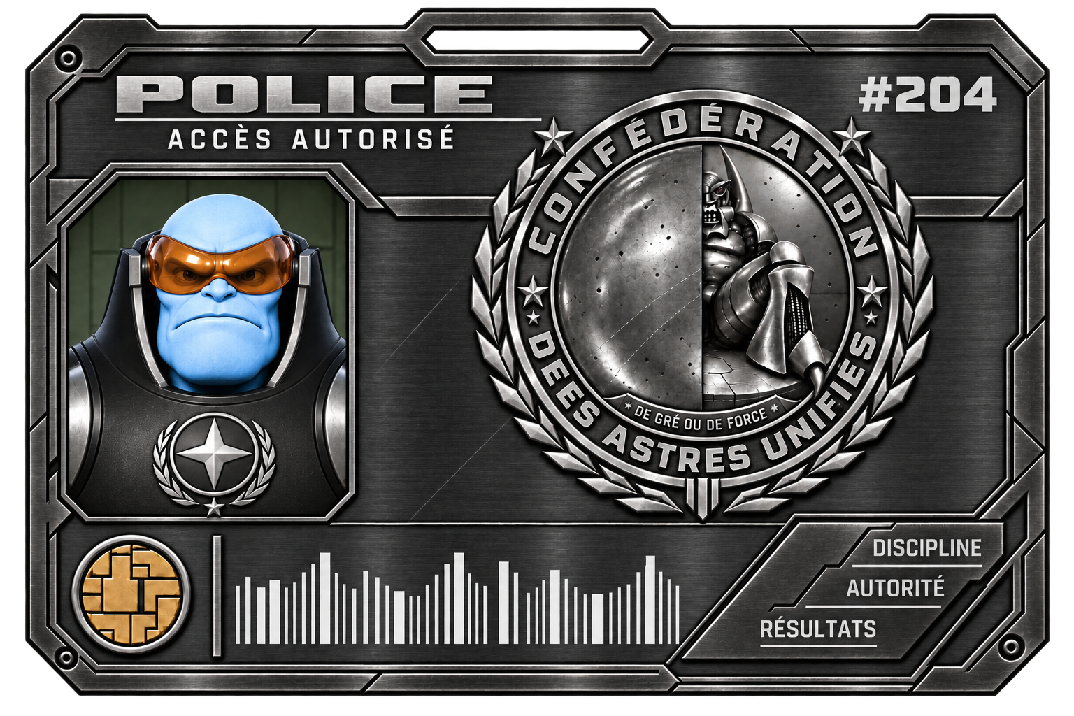 Carte d’accès française — Police de la Confédération