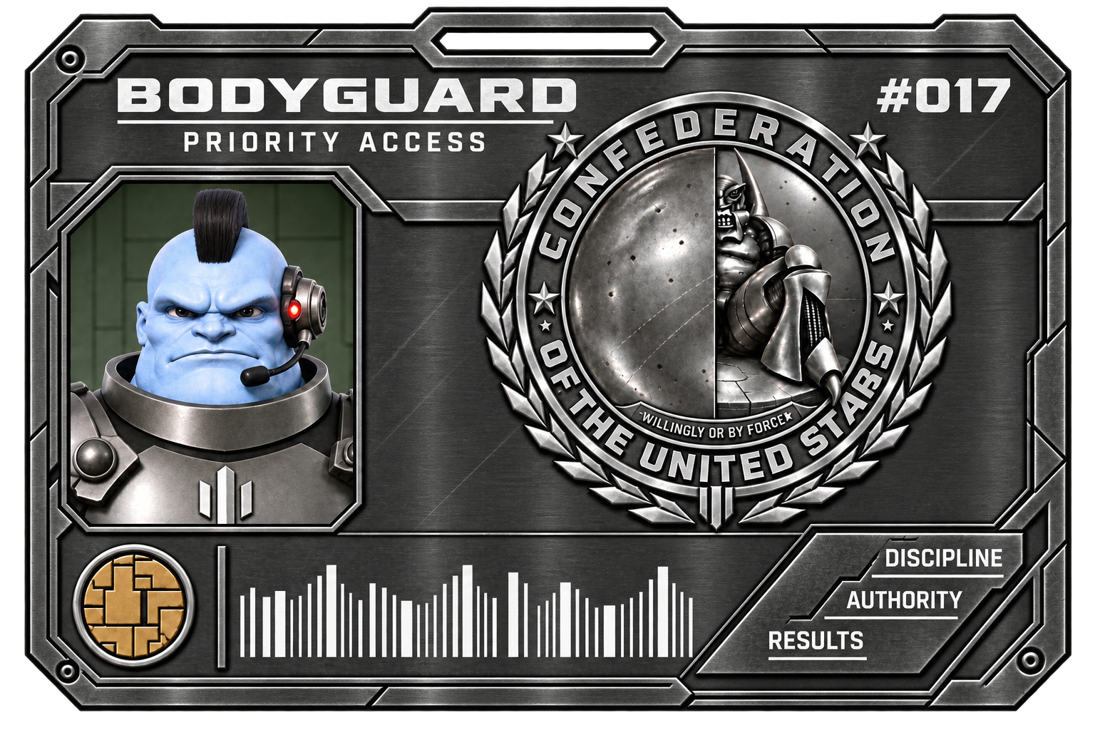 English access card — Bark Van Ohm’s bodyguards