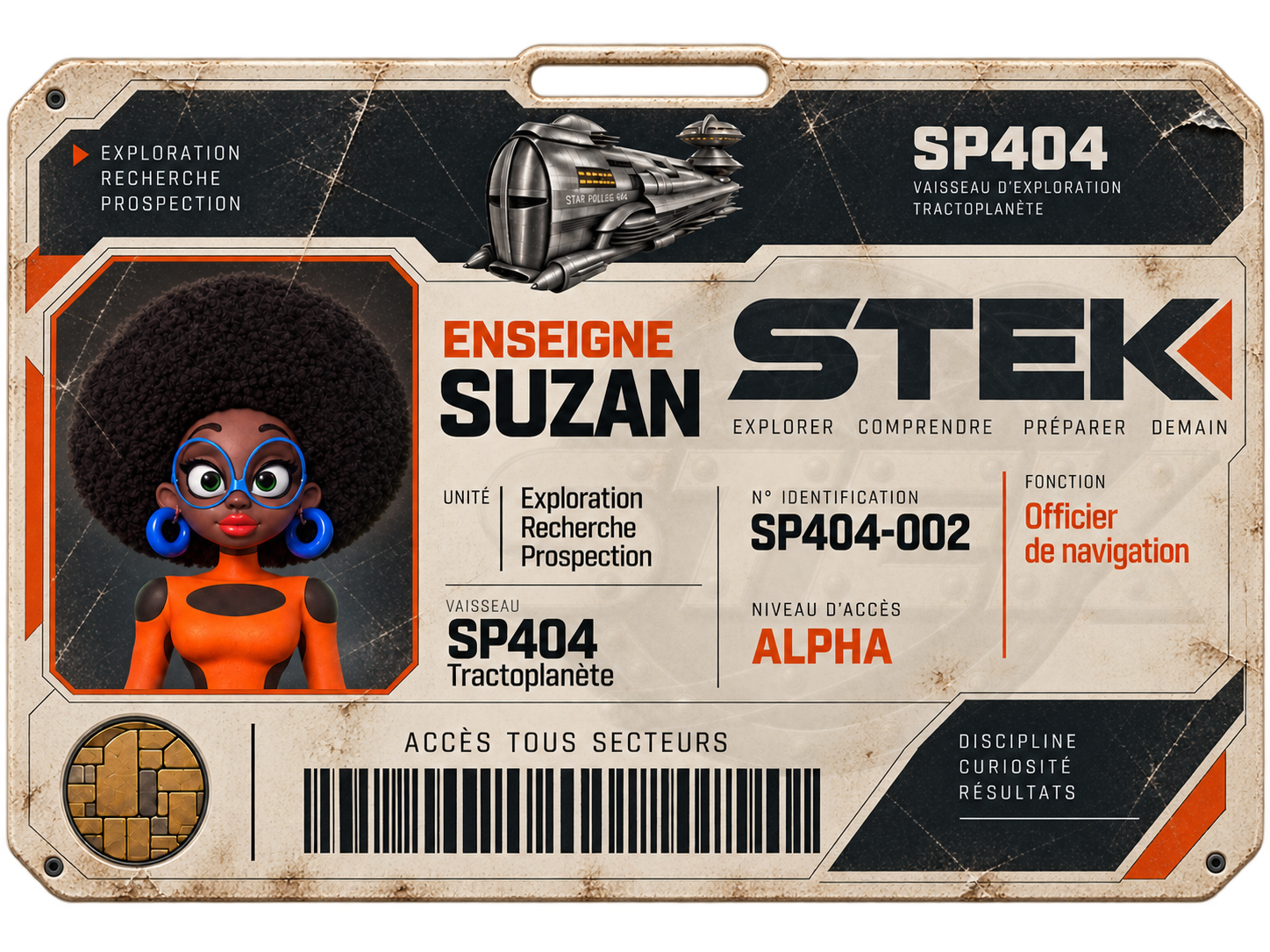 Carte d’accès française — Suzan